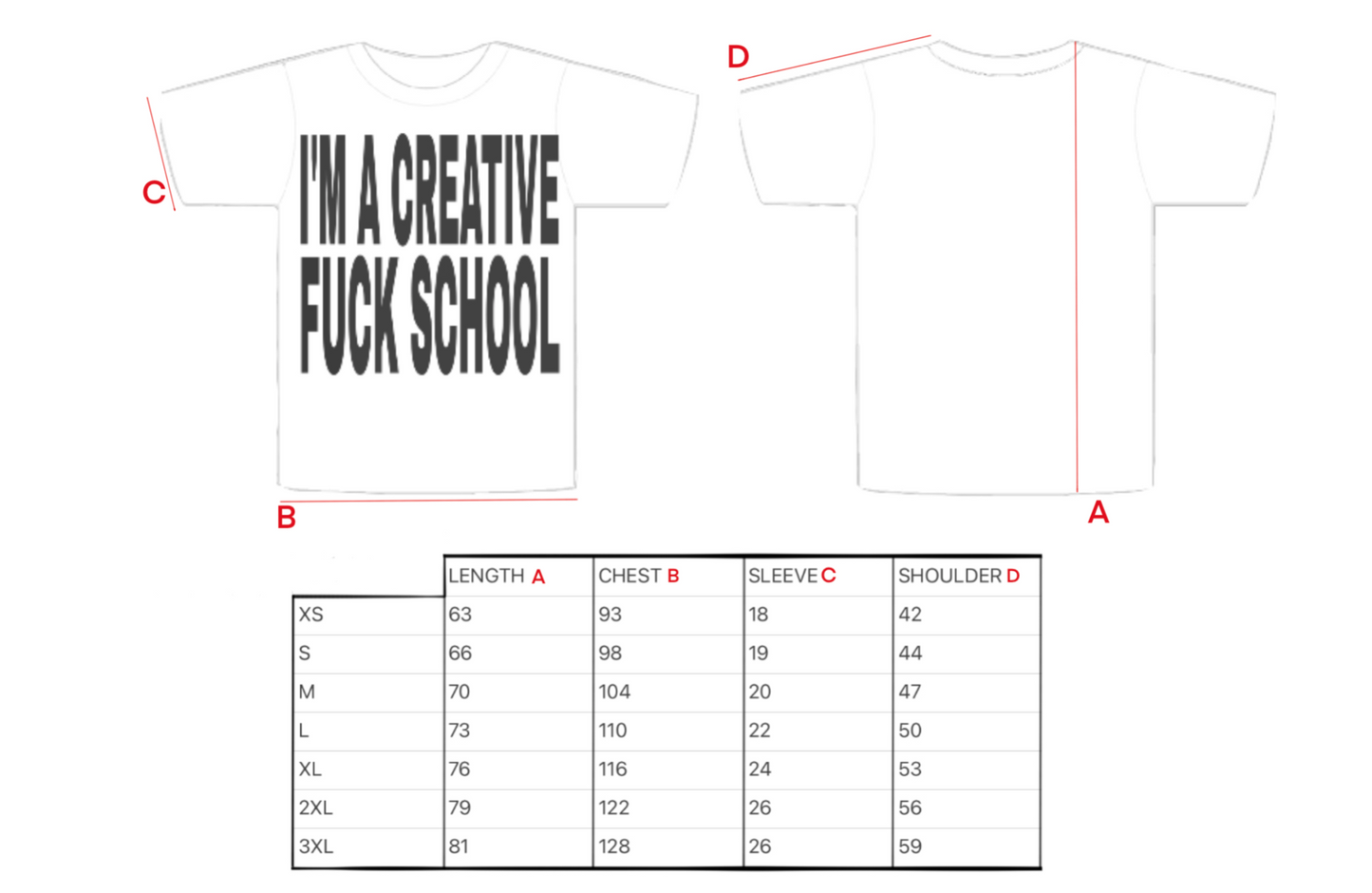 FUCK SCHOOL TEE NOIR