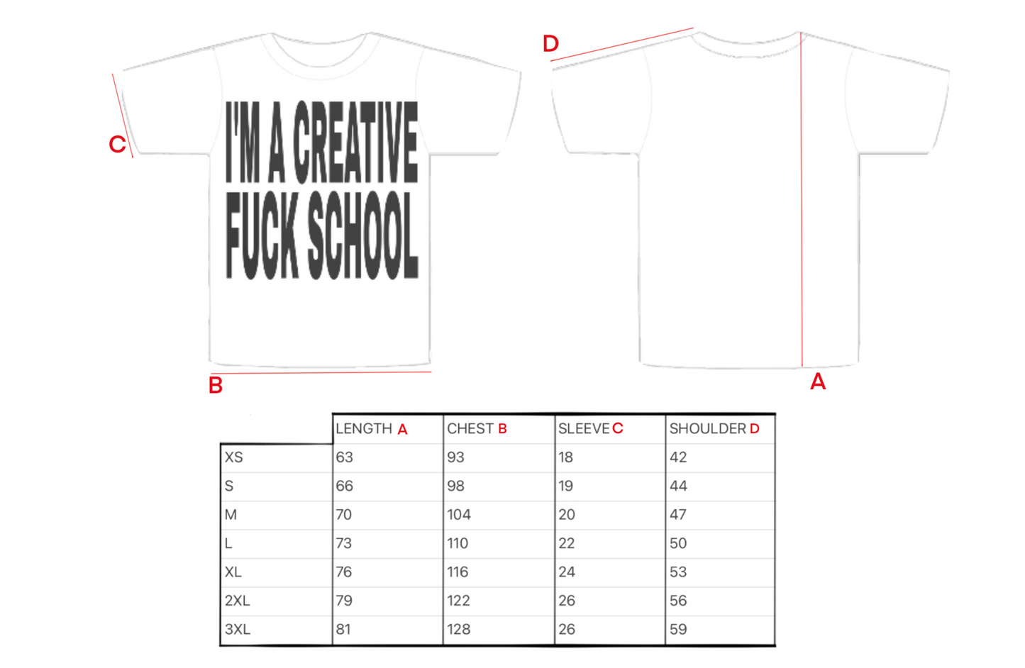 FUCK SCHOOL TEE-SHIRT BLANC